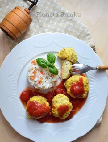 pieczone kotleci z kurczakiem i cukinią