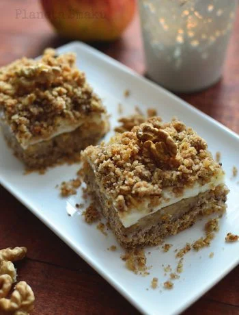 krucha szarlotka owsiano-orzechowa